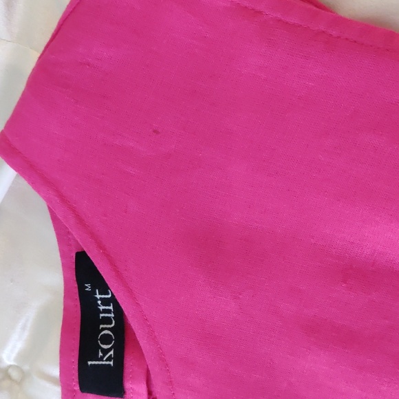 Hot Pink 2 Pc. Linen Skort Set. - Picture 10 of 10